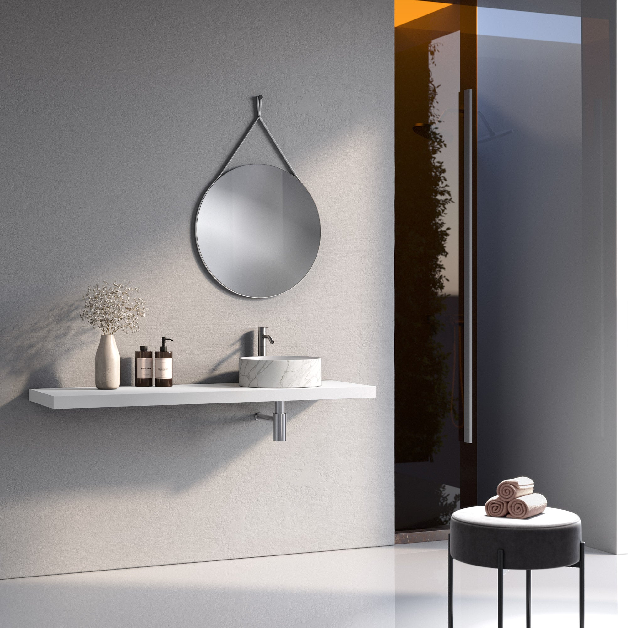 Composizione CUPIDO-60 bianco/calacatta