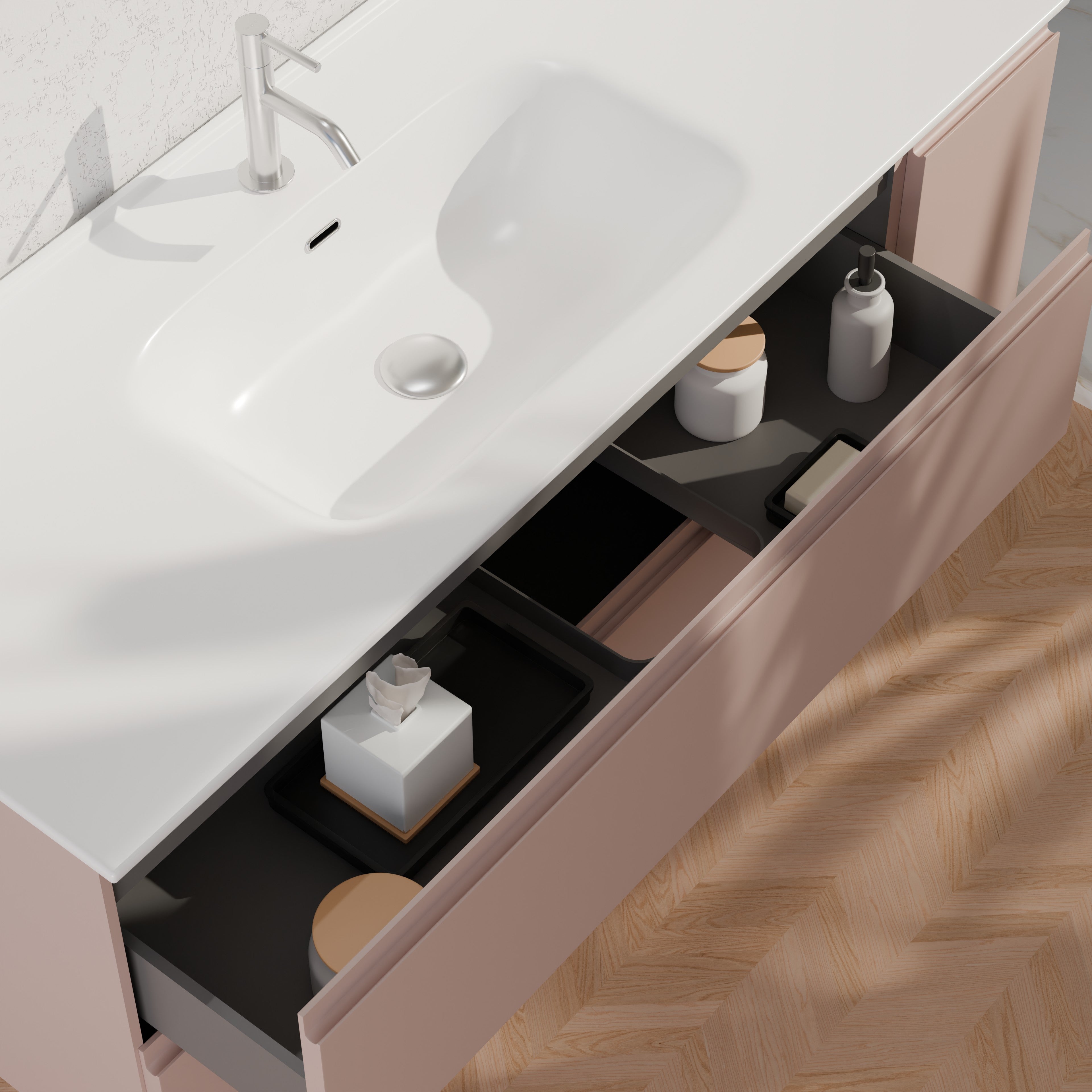 Composizione GALILEO-70 rosa cipria