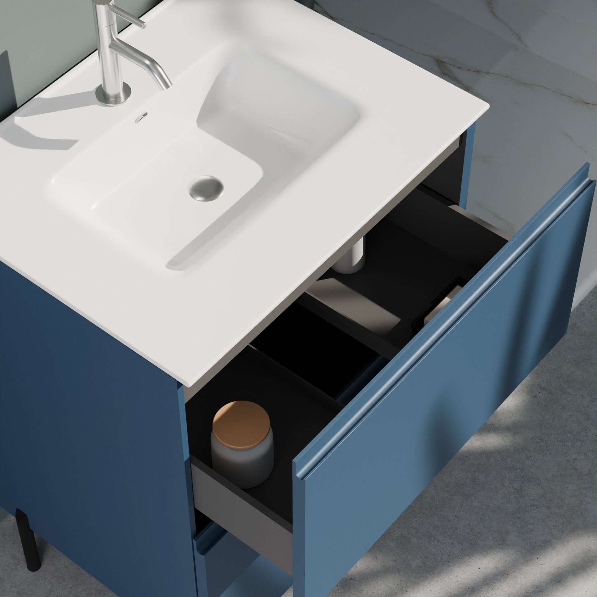 Composizione a terra GALILEO-72 blu