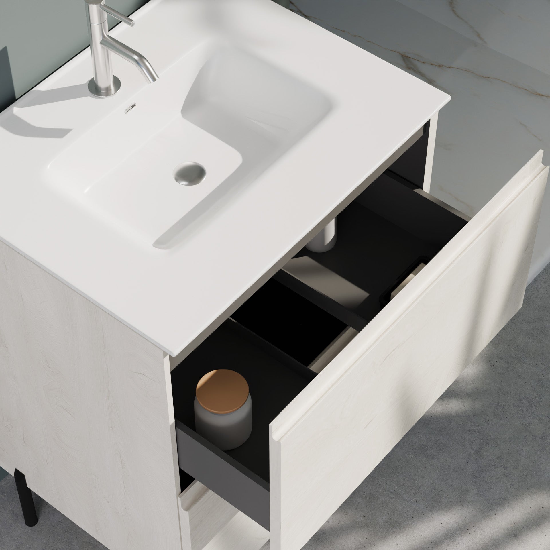 Composizione a terra GALILEO-72 rovere alaska