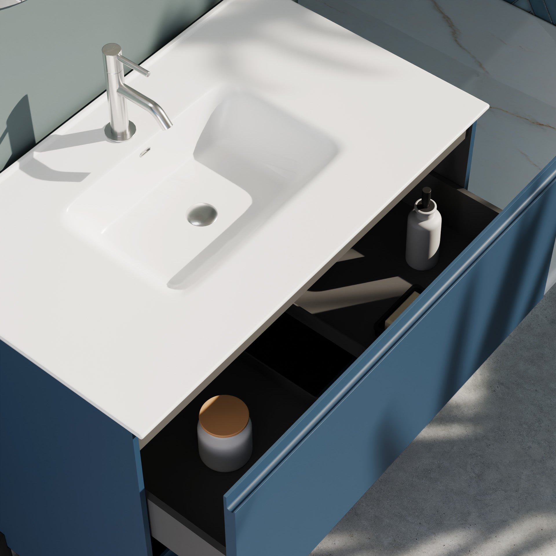 Composizione a terra GALILEO-73 blu