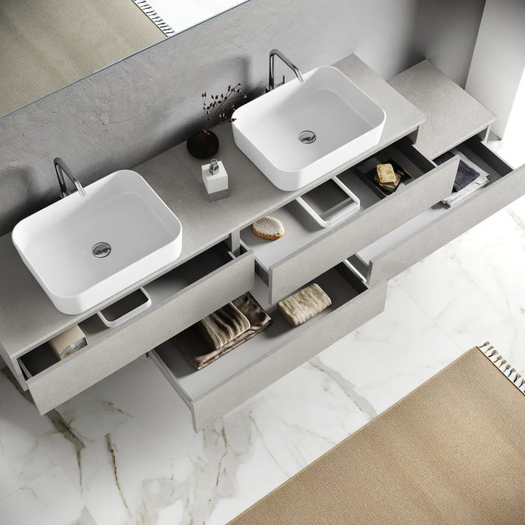 Composizione doppio lavabo YOKA-16