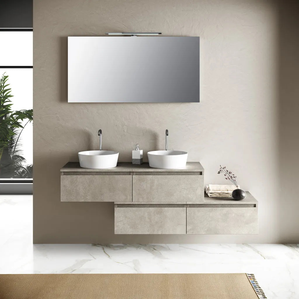 Composizione doppio lavabo YOKA-17