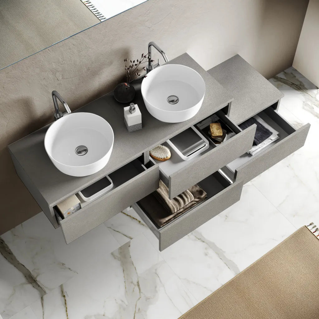 Composizione doppio lavabo YOKA-17