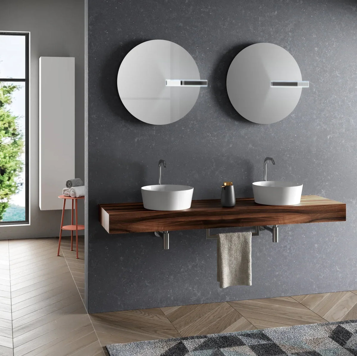 Composizione doppio lavabo YOKA-18