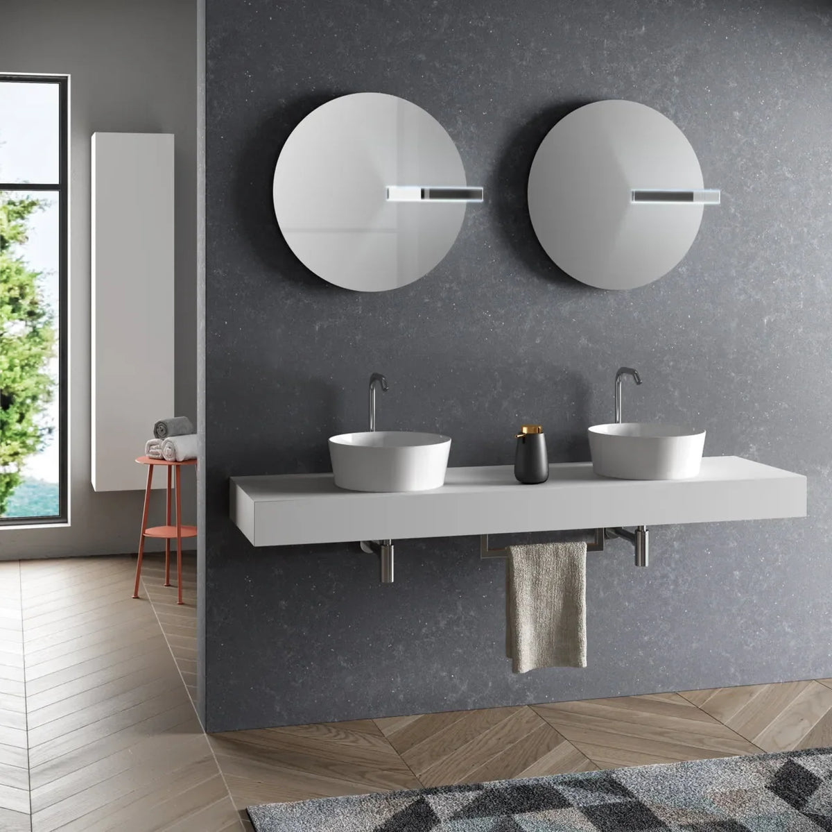 Composizione doppio lavabo YOKA-18