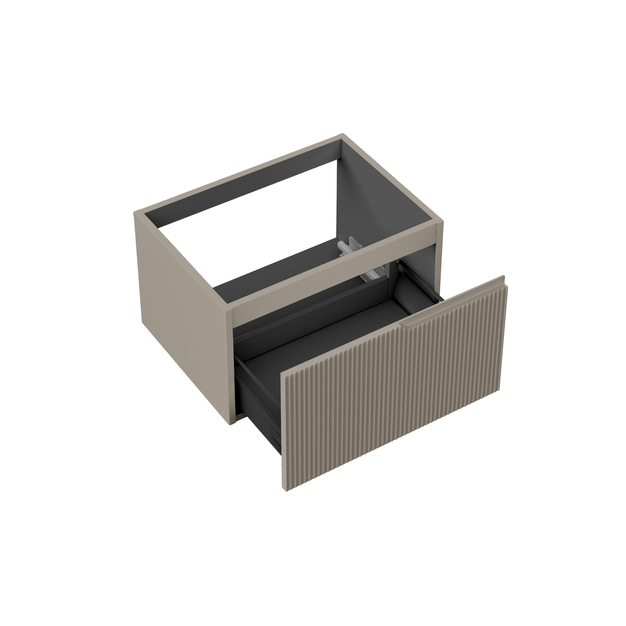 Base portalavabo 1 cestone ZIP tortora