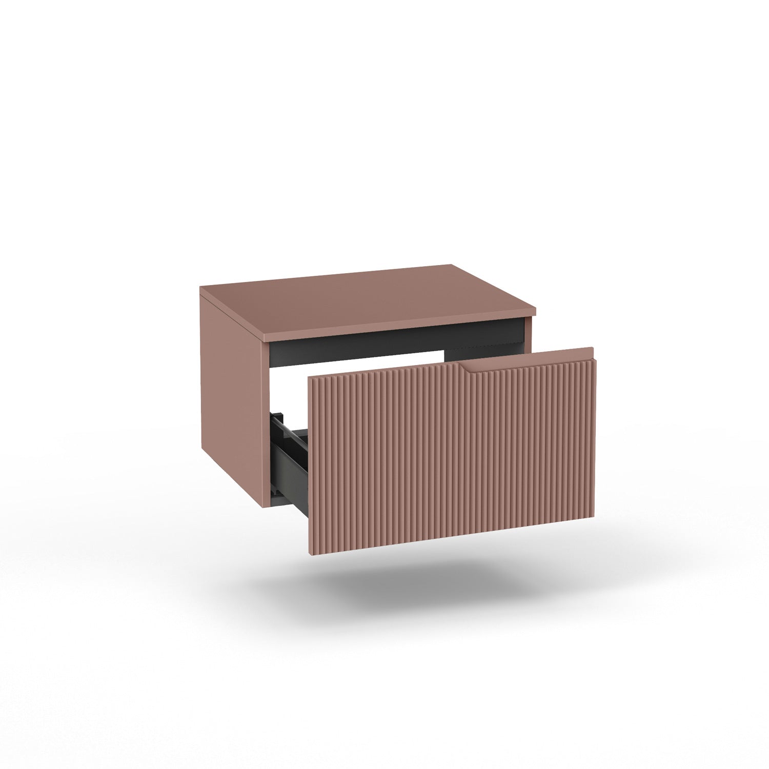 Base con top 1 cestone ZIP rosa cipria - 2