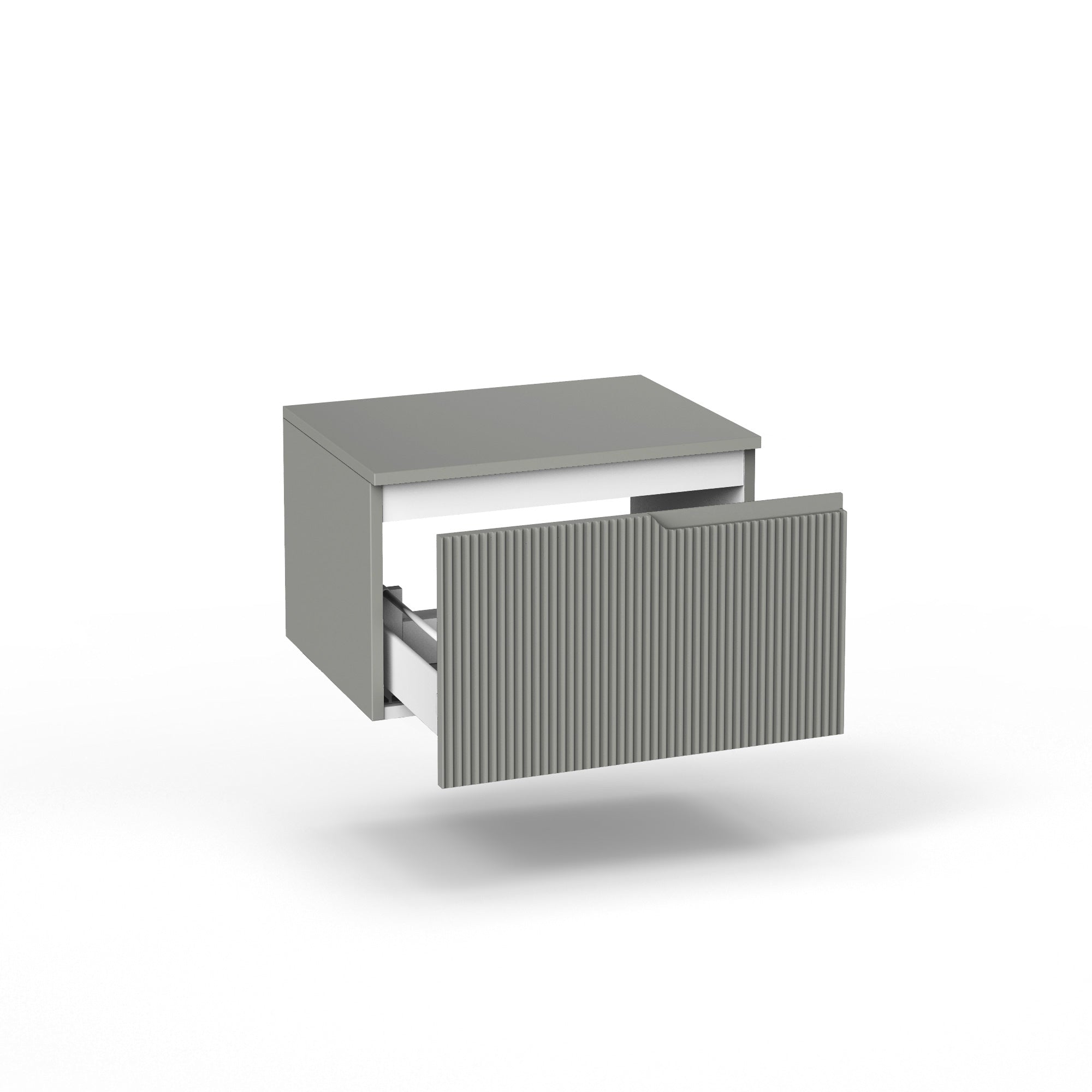 Base con top 1 cestone ZIP grigio opaco - 2