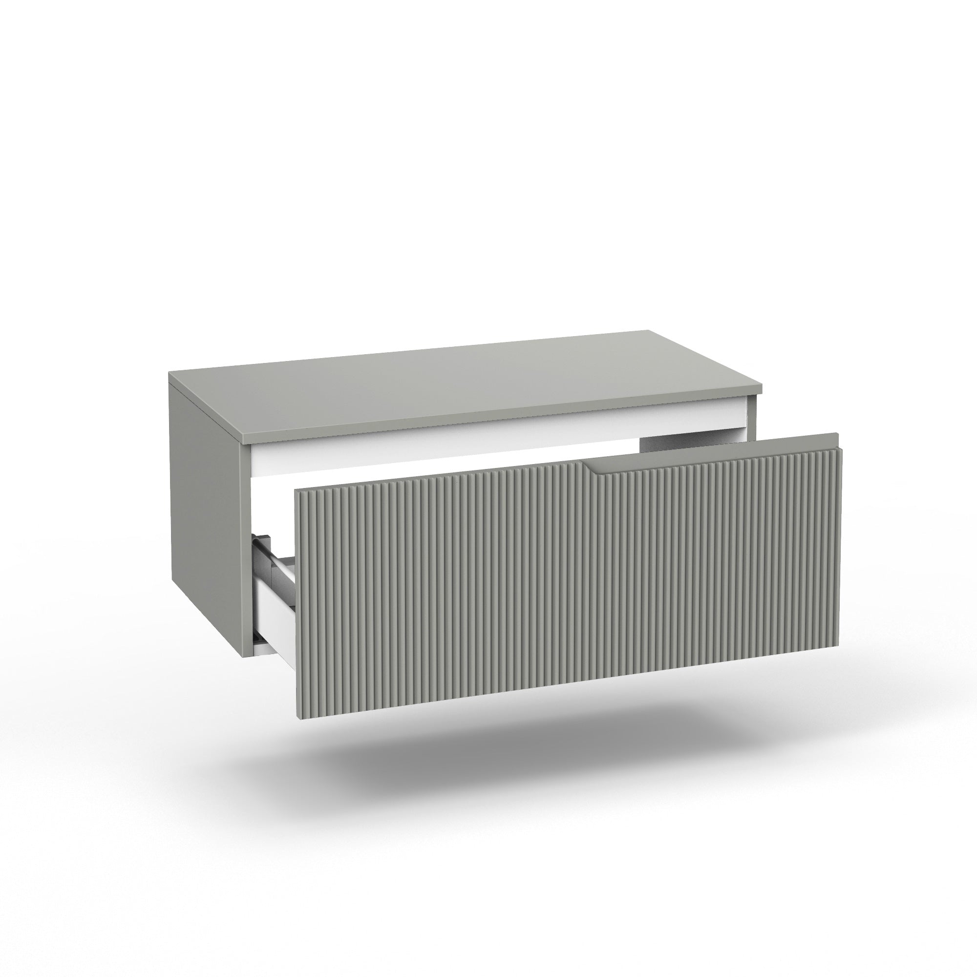 Base con top 1 cestone ZIP grigio opaco - 2