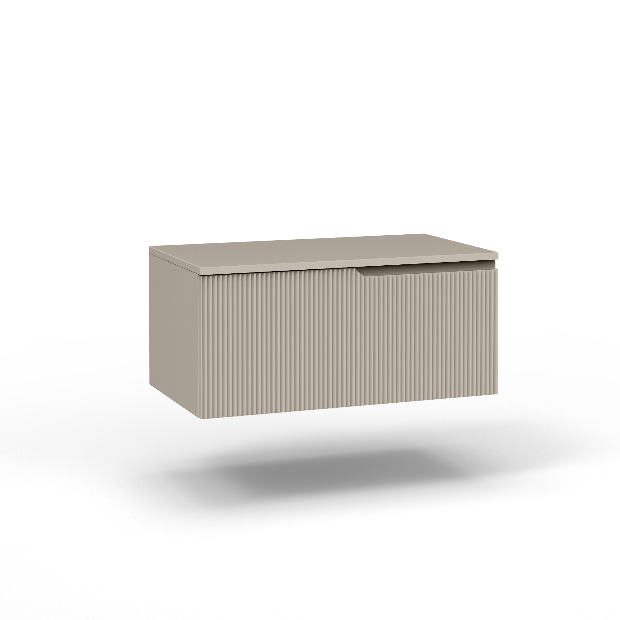 Base con top 1 cestone ZIP tortora