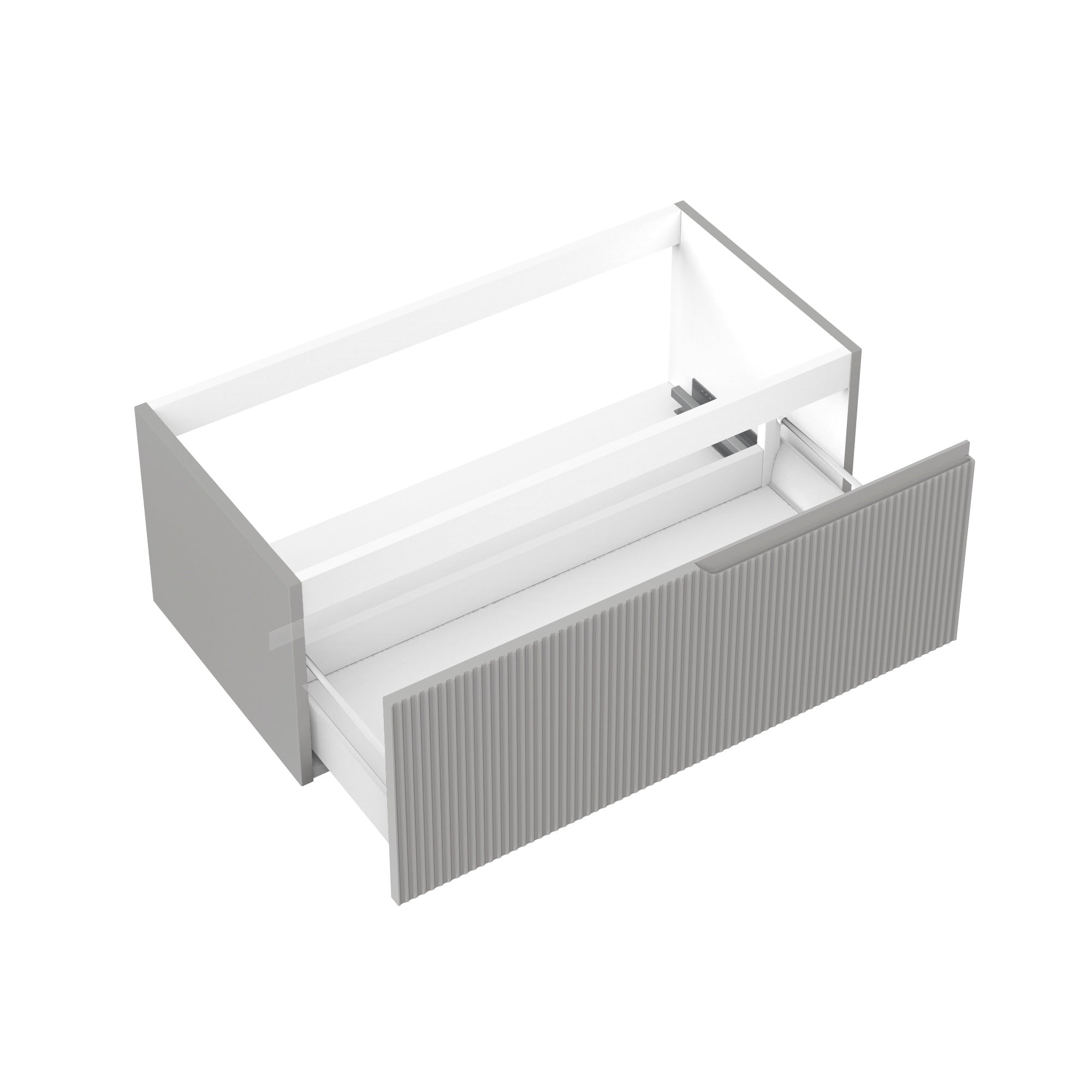 Base portalavabo 1 cestone ZIP grigio opaco - 2