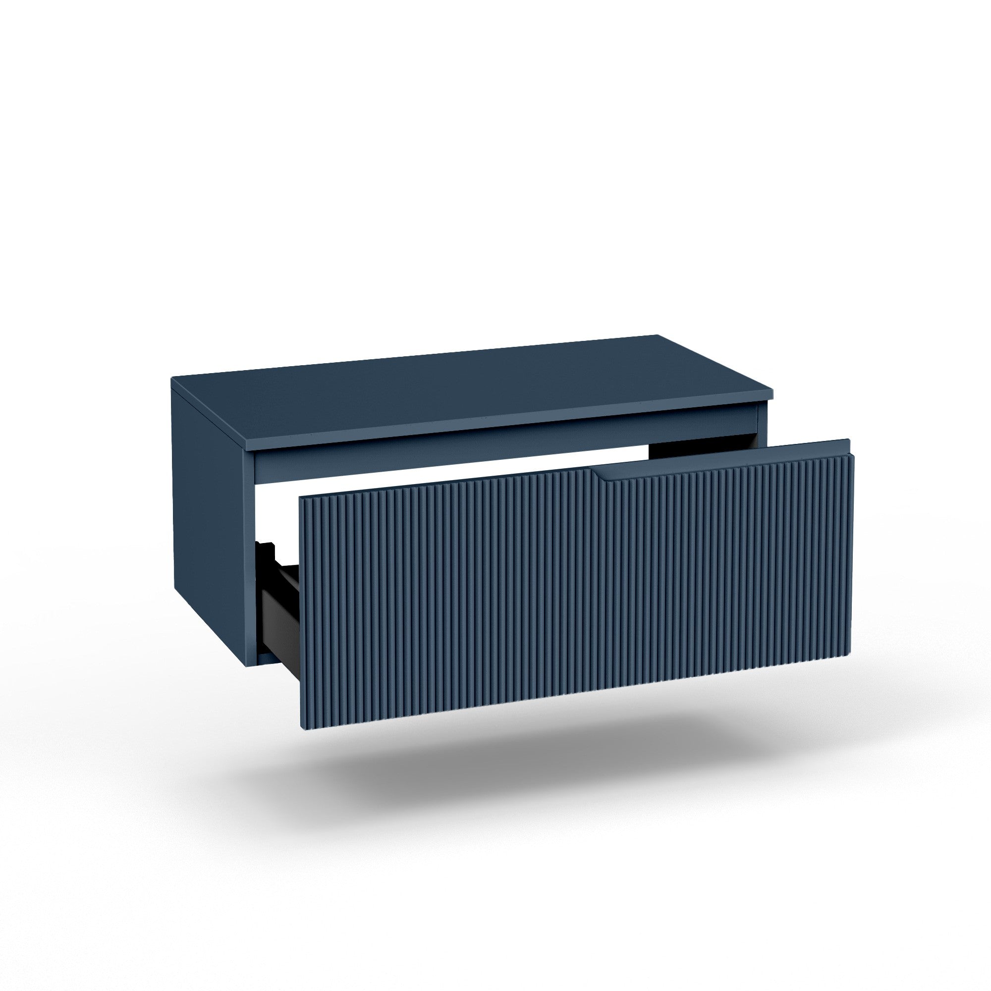 Base con top 1 cestone ZIP blu