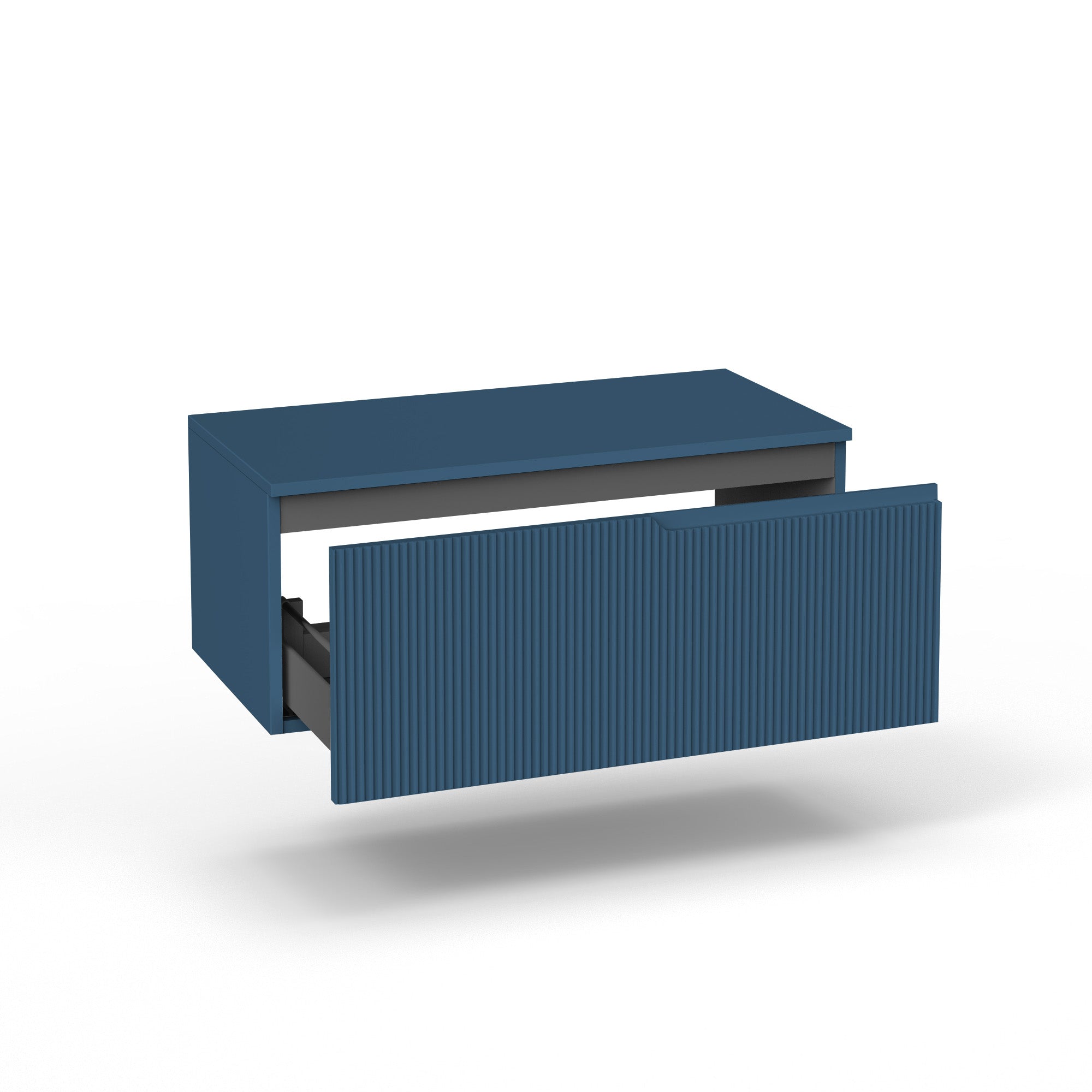 Base con top 1 cestone ZIP blu