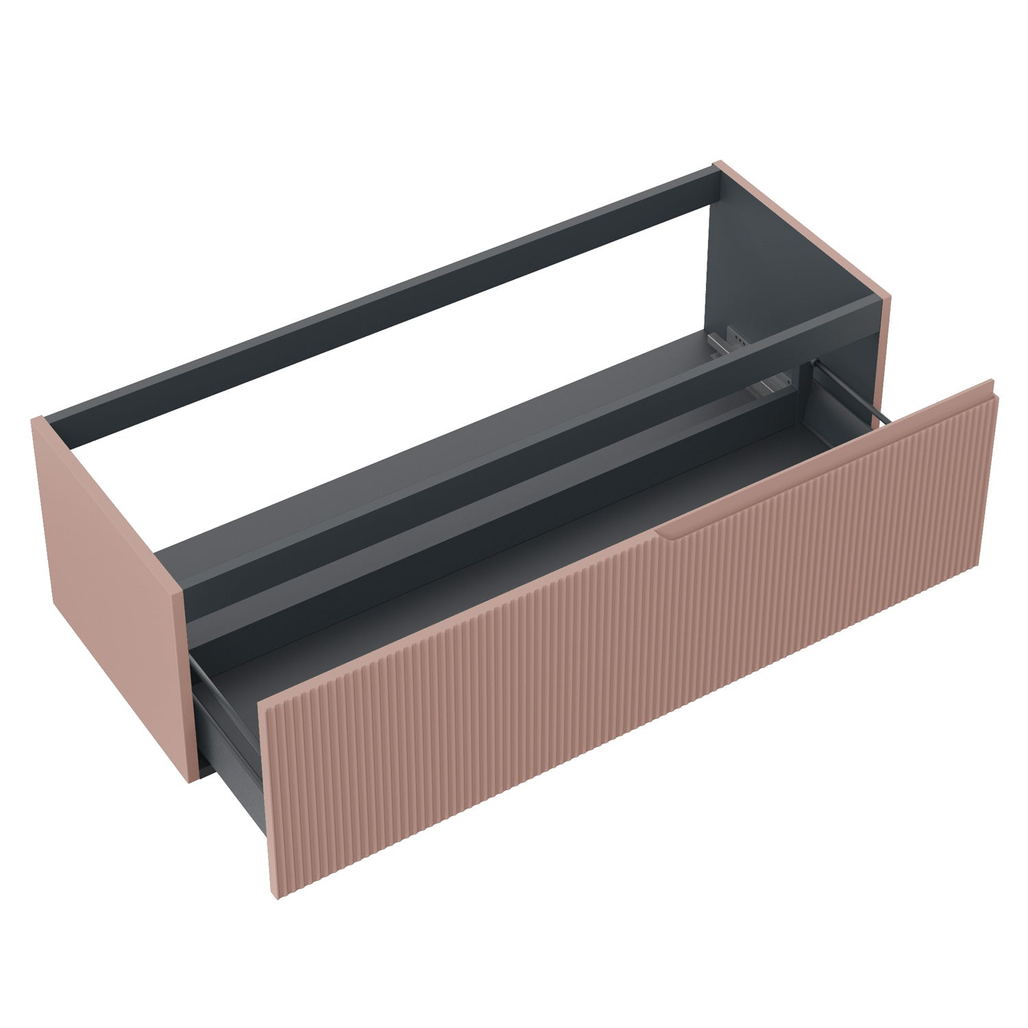 Base portalavabo 1 cestone ZIP rosa cipria - 2