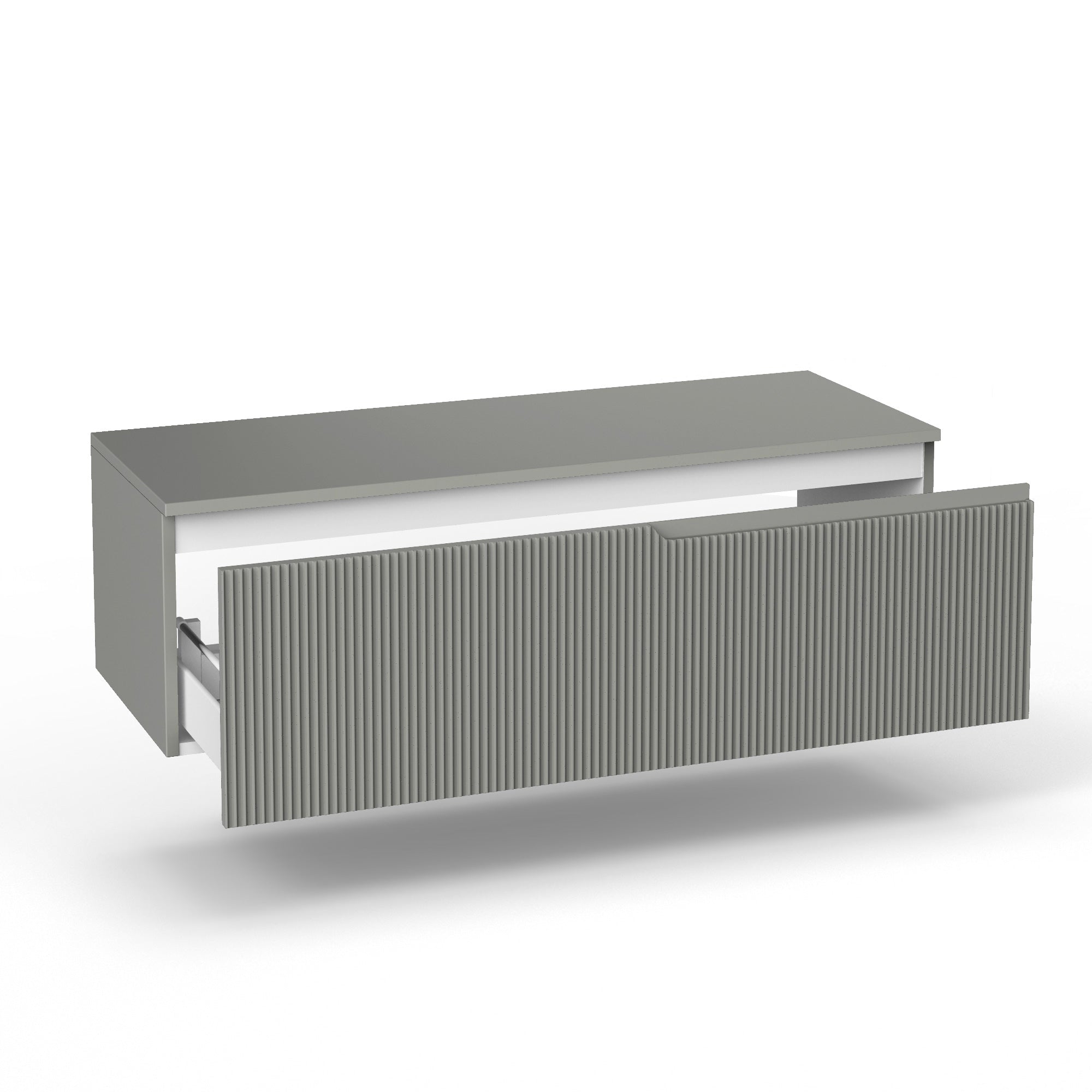 Base con top 1 cestone ZIP grigio opaco - 2