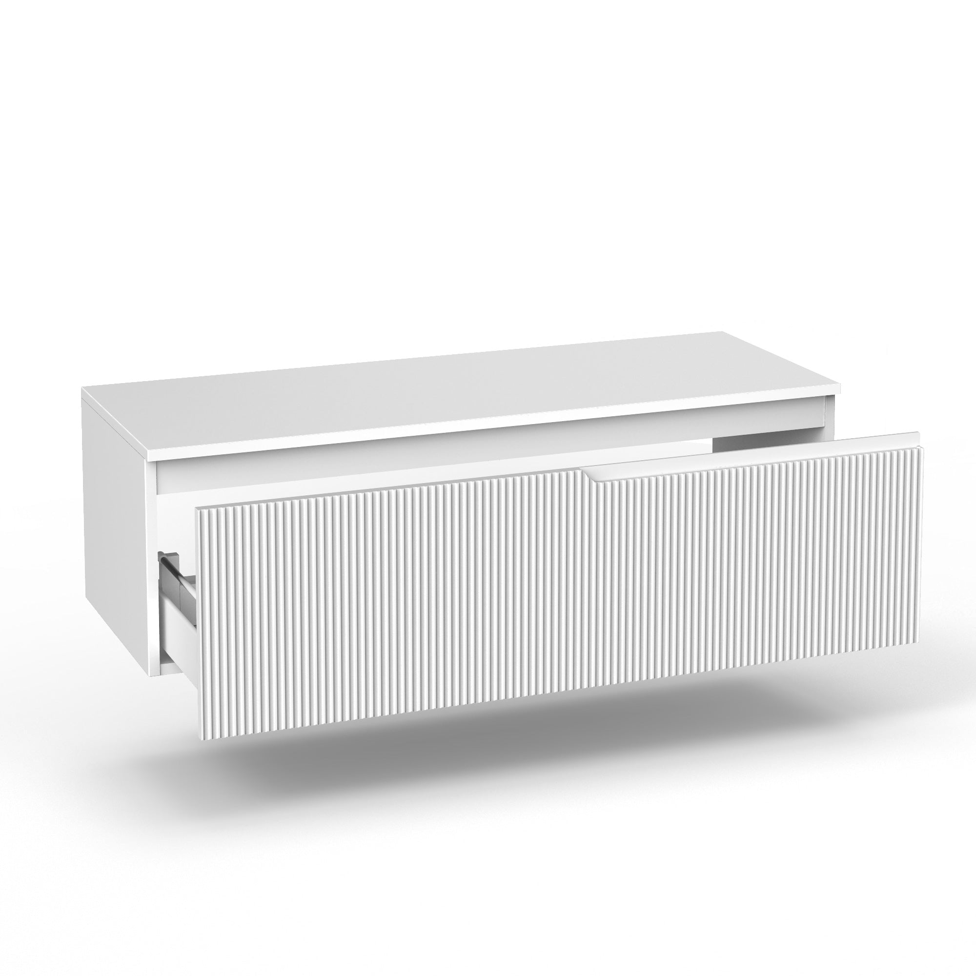 Base con top 1 cestone ZIP bianco opaco - 2