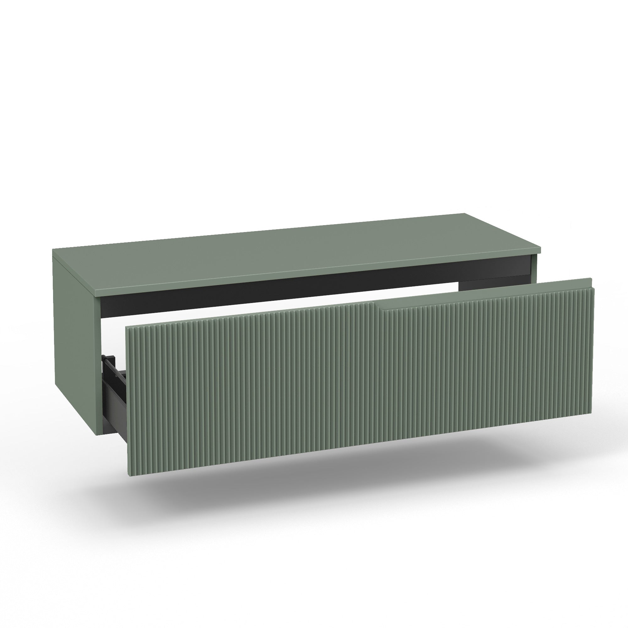 Base con top 1 cestone ZIP verde salvia - 2