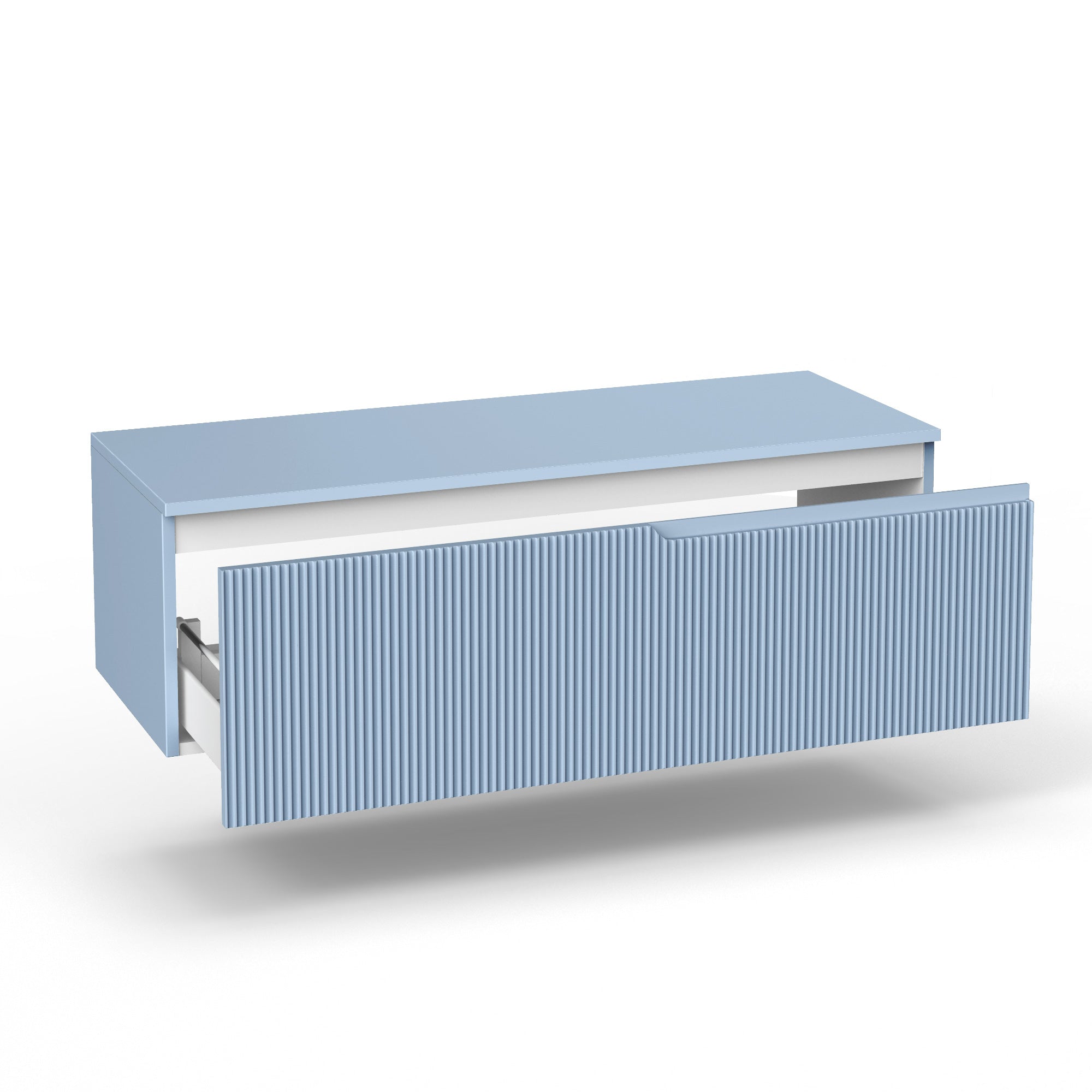 Base con top 1 cestone ZIP azzurro tiffany - 2