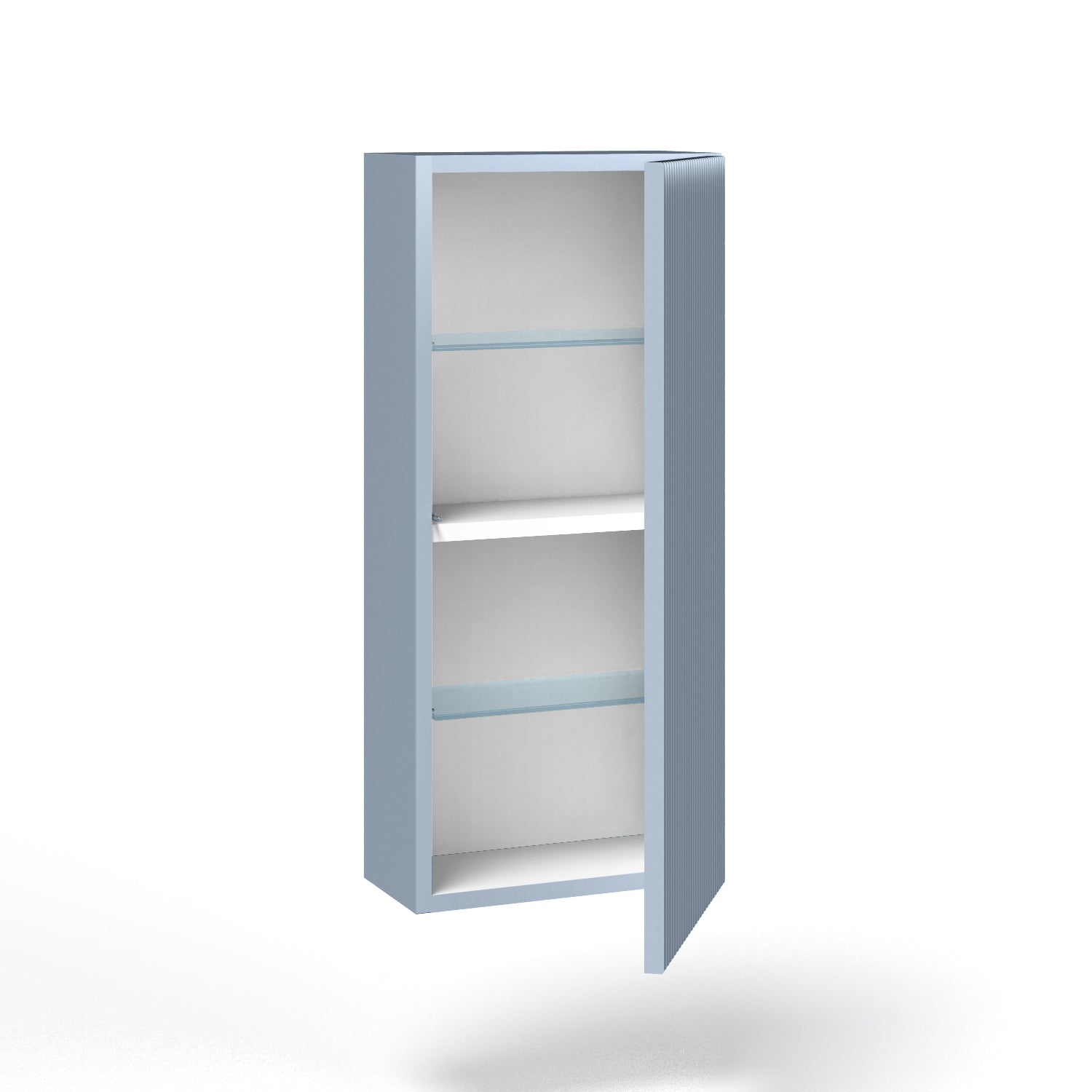 Composizione doppio lavabo 7 pezzi ZIP quercia / azzurro tiffany - 7