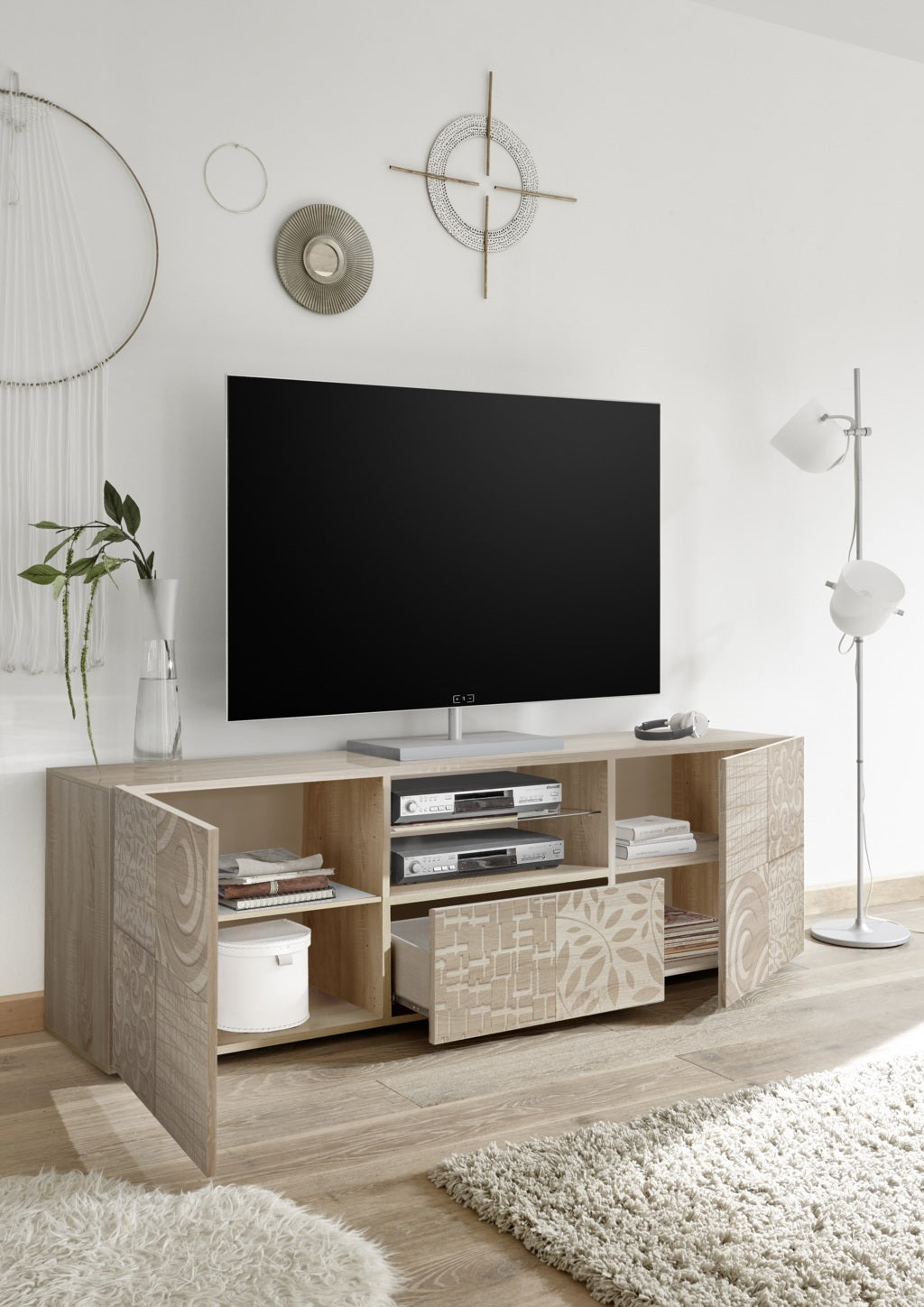 Porta TV BREZ small rovere - 3