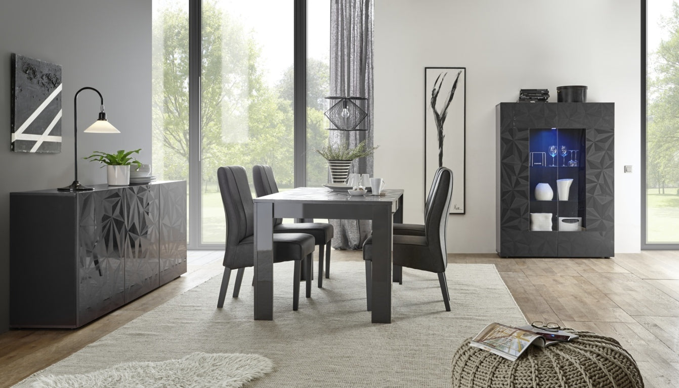 Credenza/Vetrina PRAGA antracite - 4