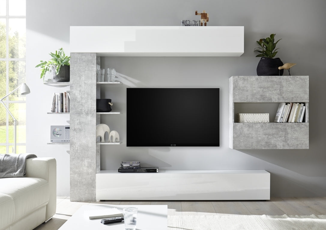 Composizione Living AKIRA 1 cemento - 3