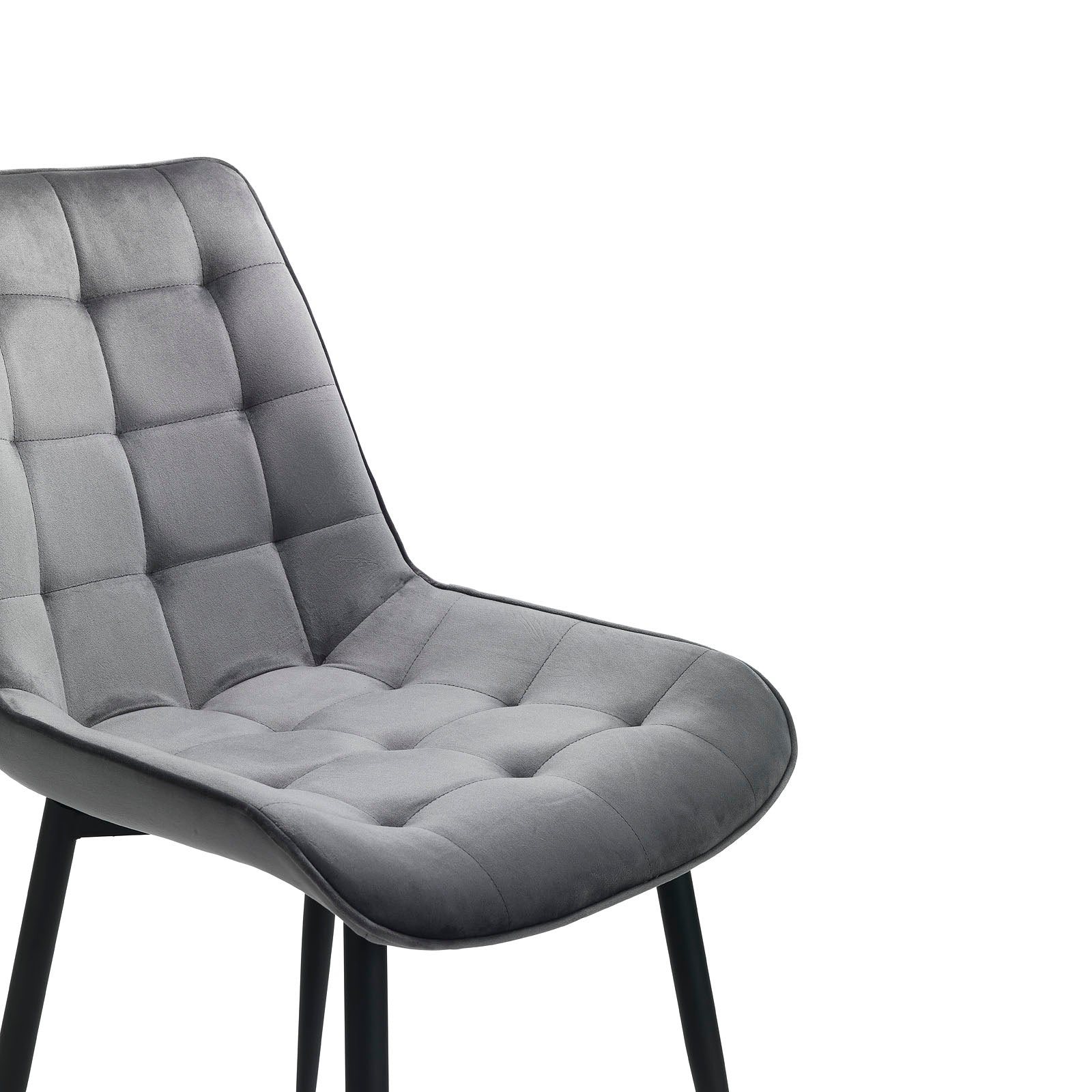 Set 4 Sedie CHARLOTTE grigio scuro - 3