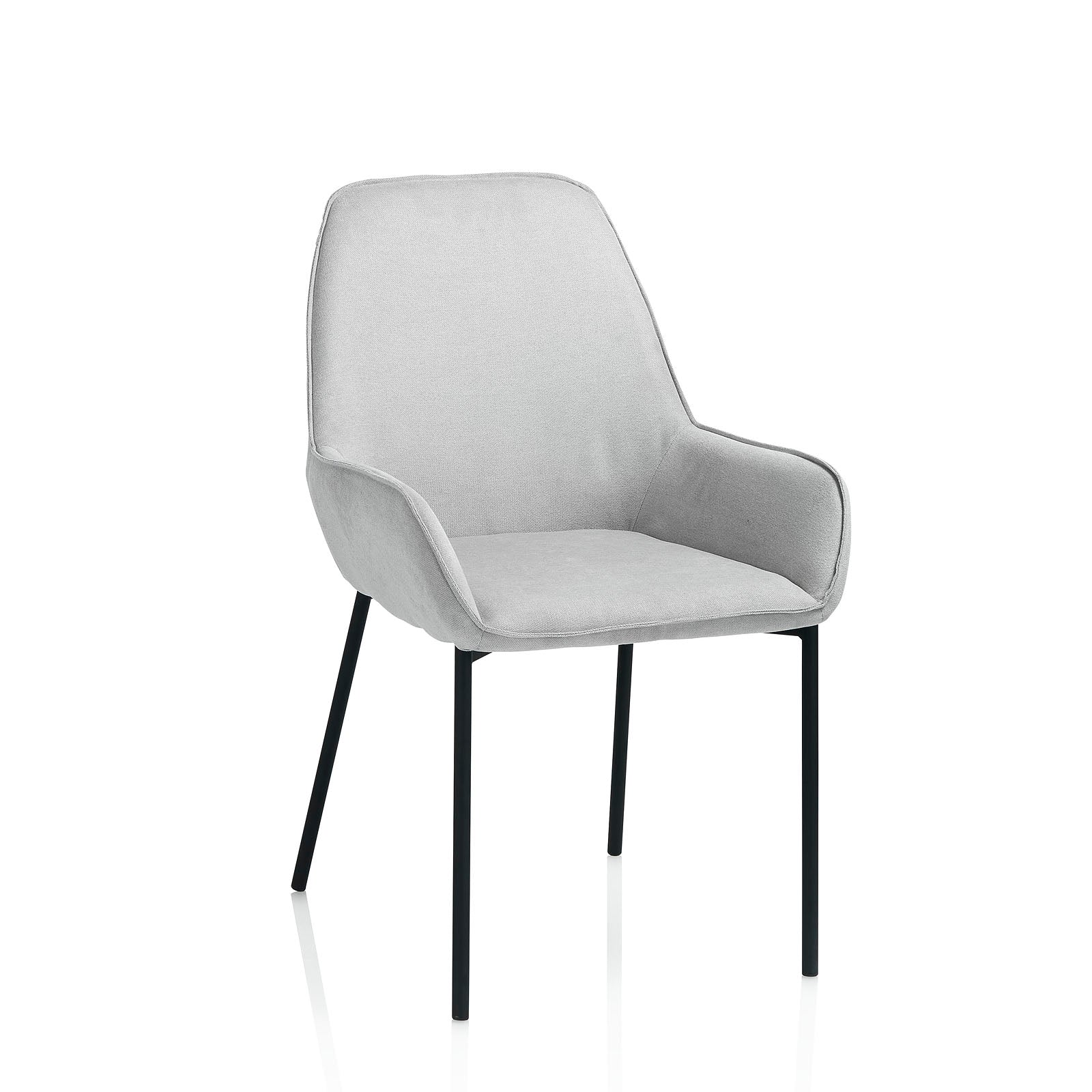 Set 4 Sedie MONTGOMERY grigio chiaro