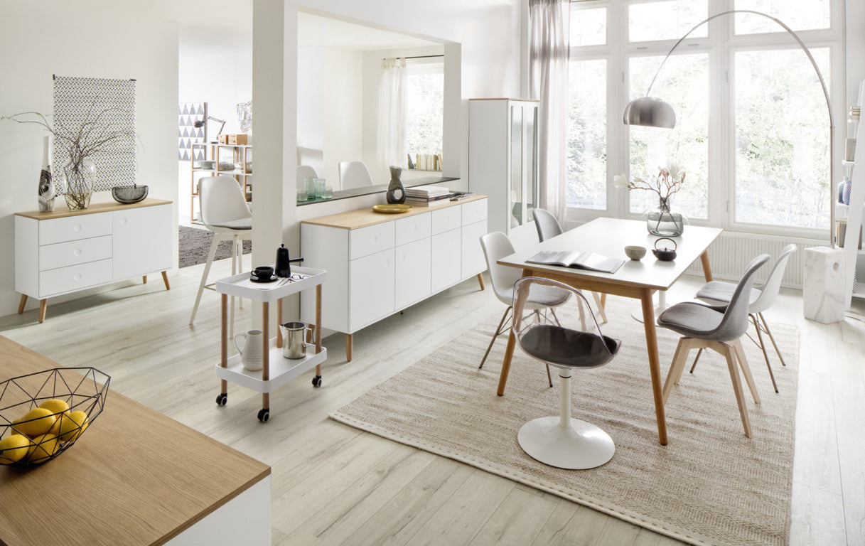 Credenza/Vetrina CASPER bianco - 4