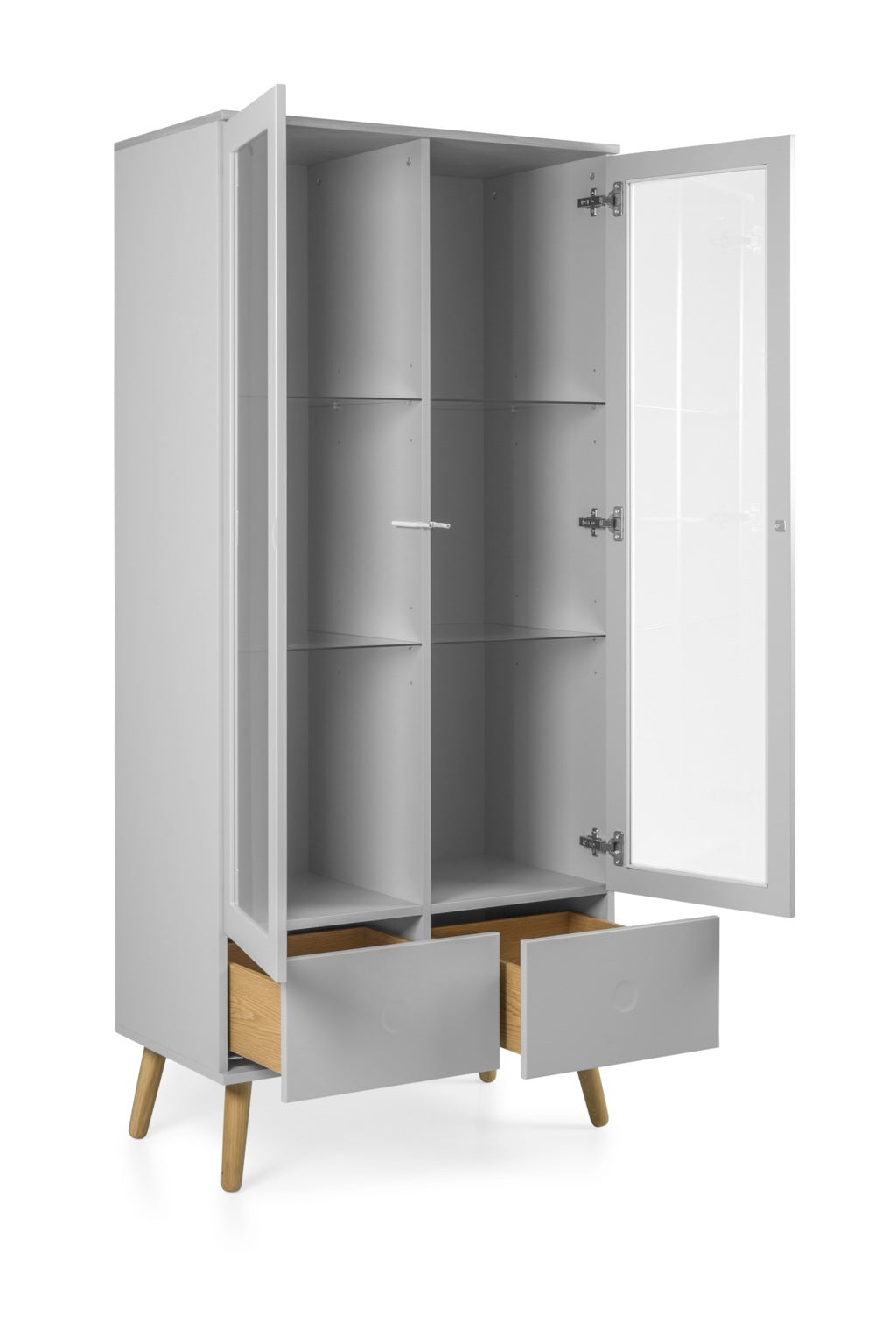 Credenza/Vetrina CASPER grigio - 3