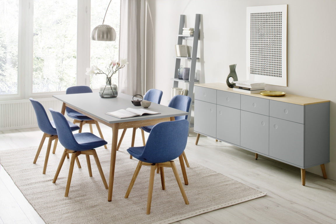 Buffet 4 ante/4 cassetti CASPER grigio - 5