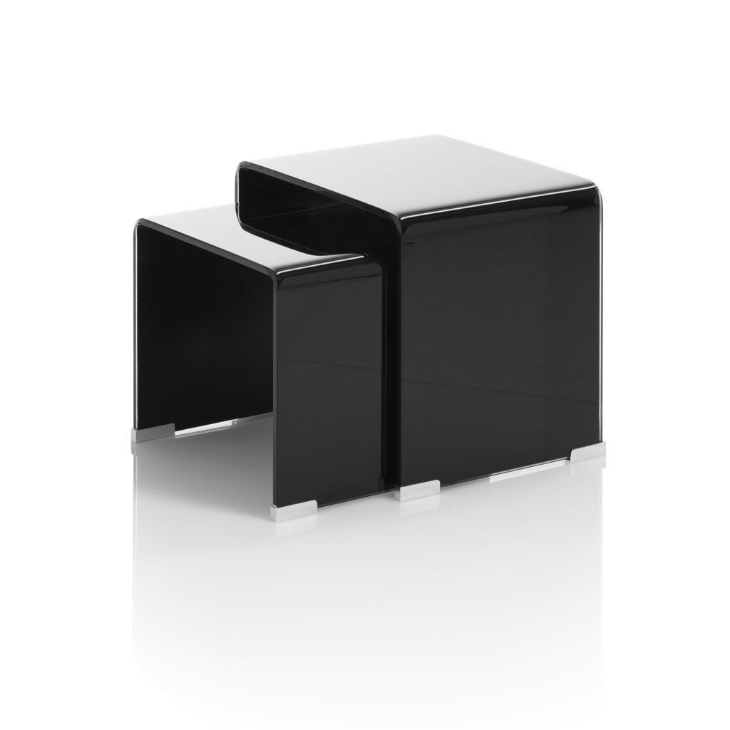 Set 2 tavolini DOBLE black