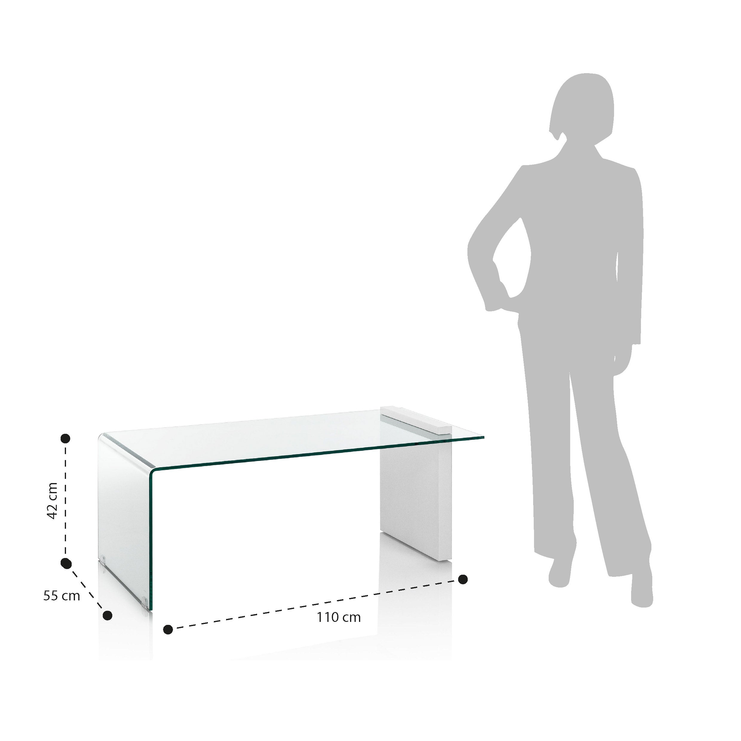 Tavolino YUI bianco - 3