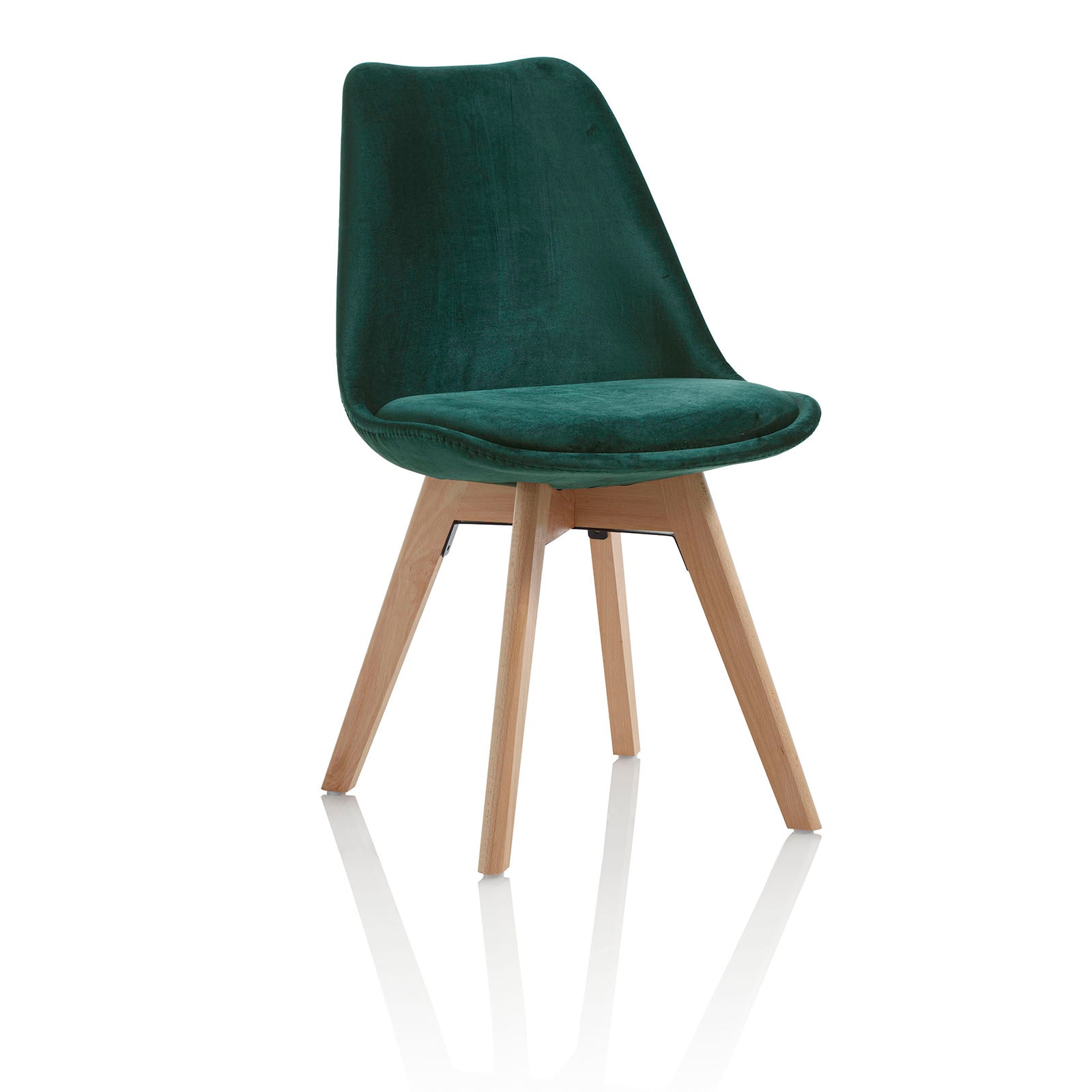 Set 4 Sedie OSBY verde smeraldo