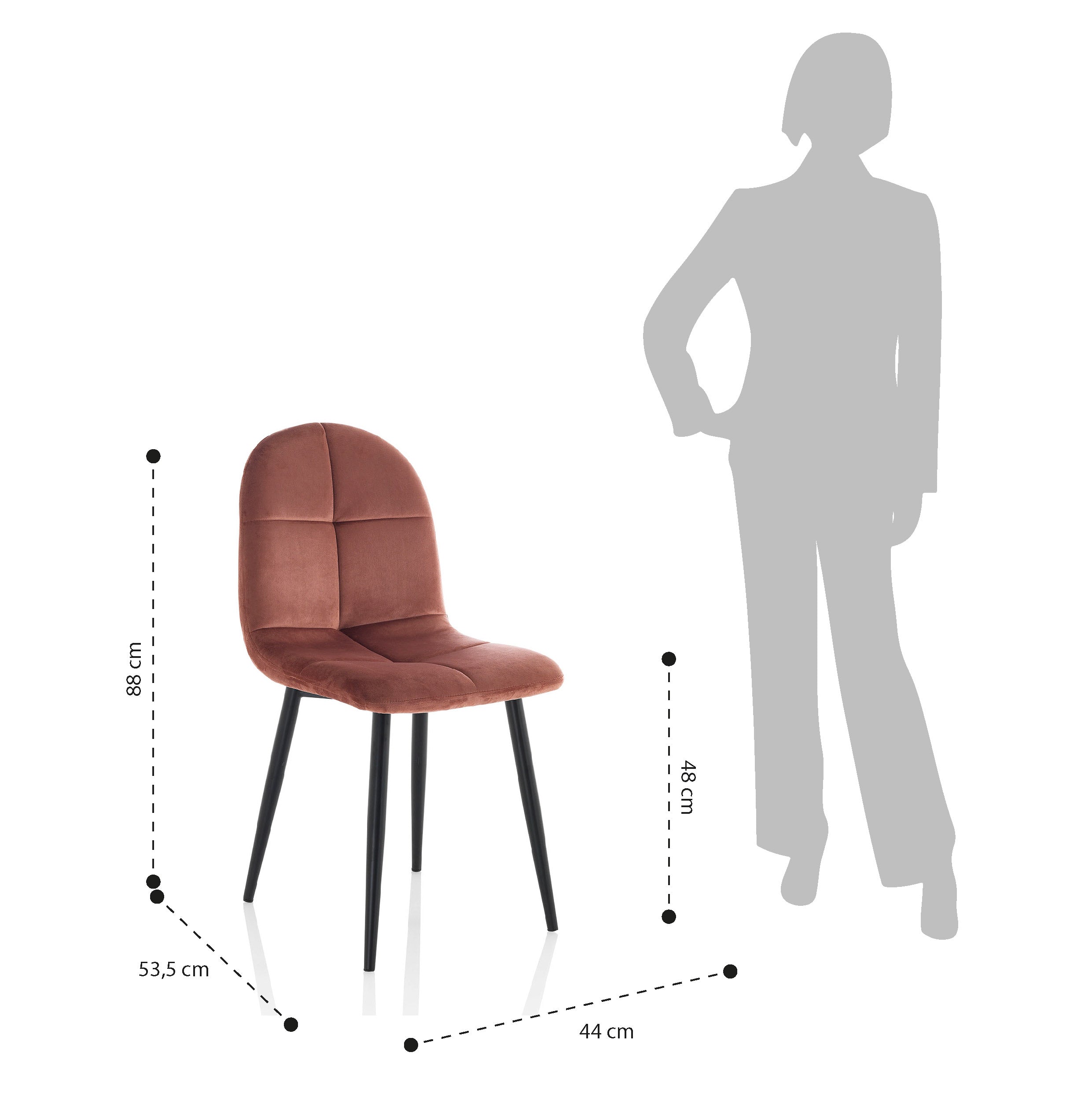 Set 4 BLAIR rosa antico - 5