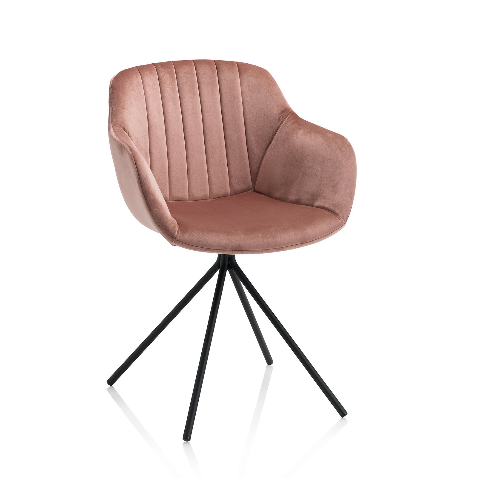 Set 2 sedie ODETTE rosa corallo