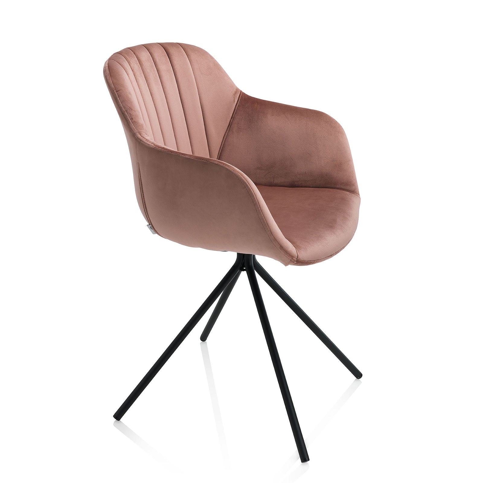 Set 2 sedie ODETTE rosa corallo - 2