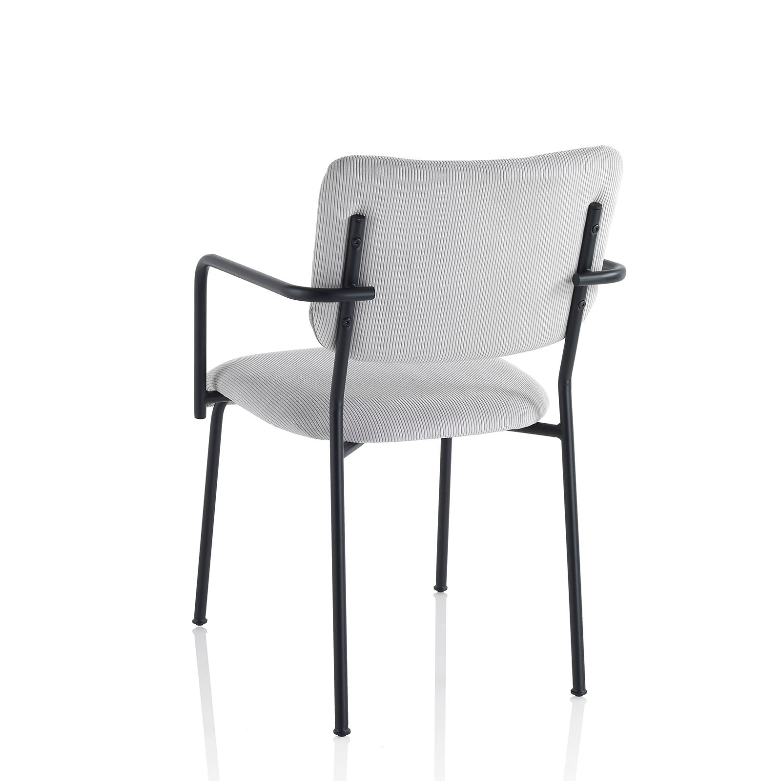 Set 2 sedie con braccioli ZOE grigio chiaro - 2