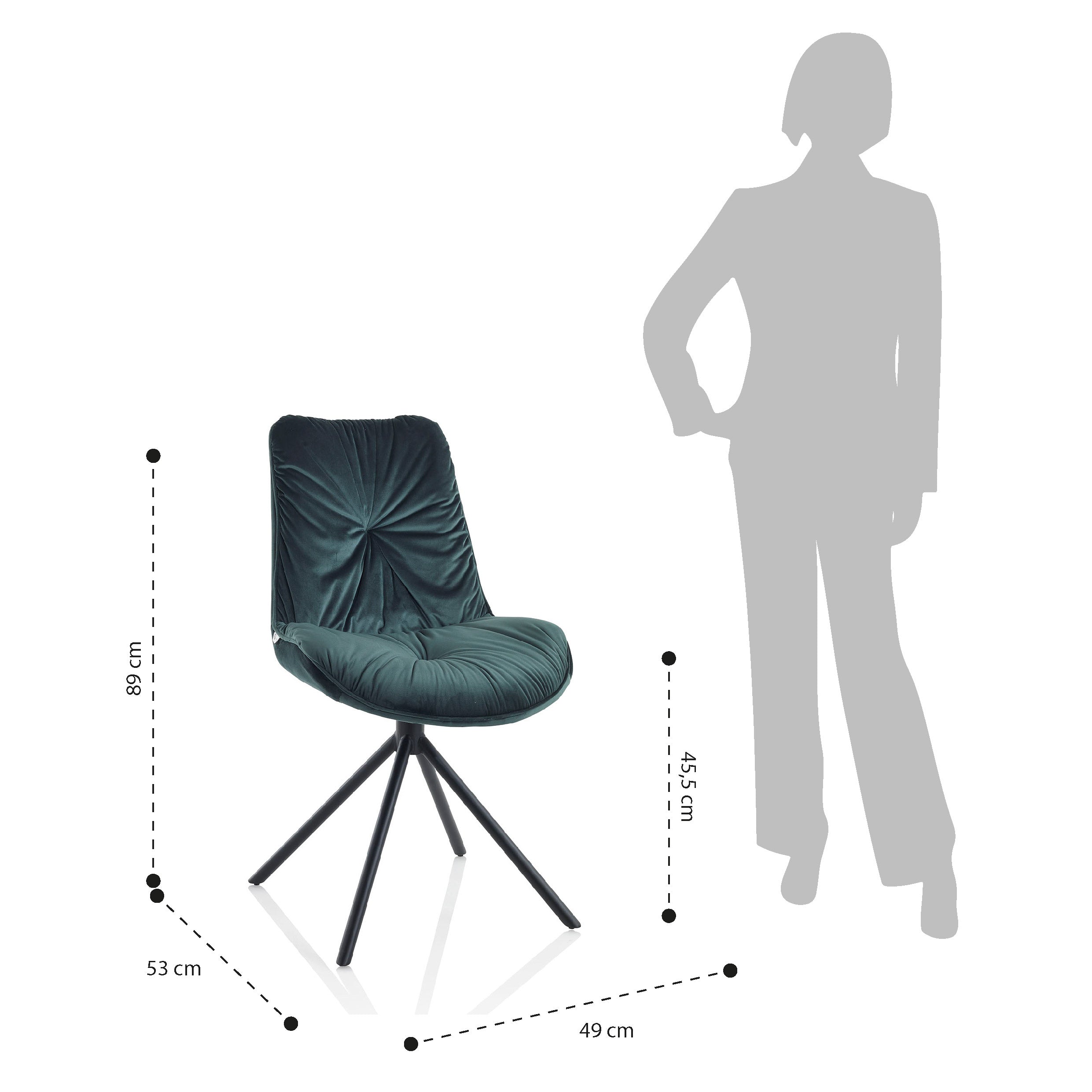 Set 2 sedie GAELLE arancione - 5