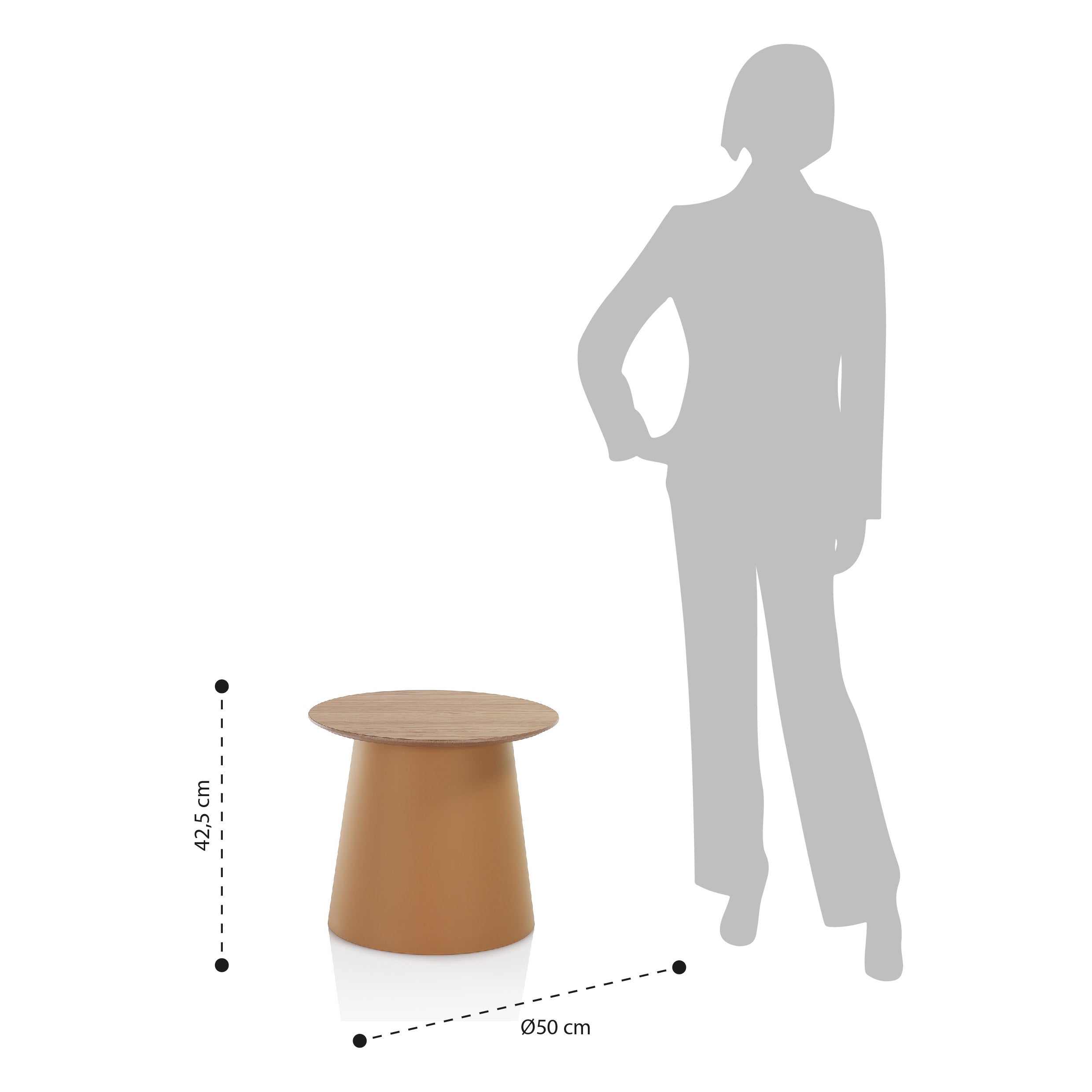 SKUNK mustard coffee table