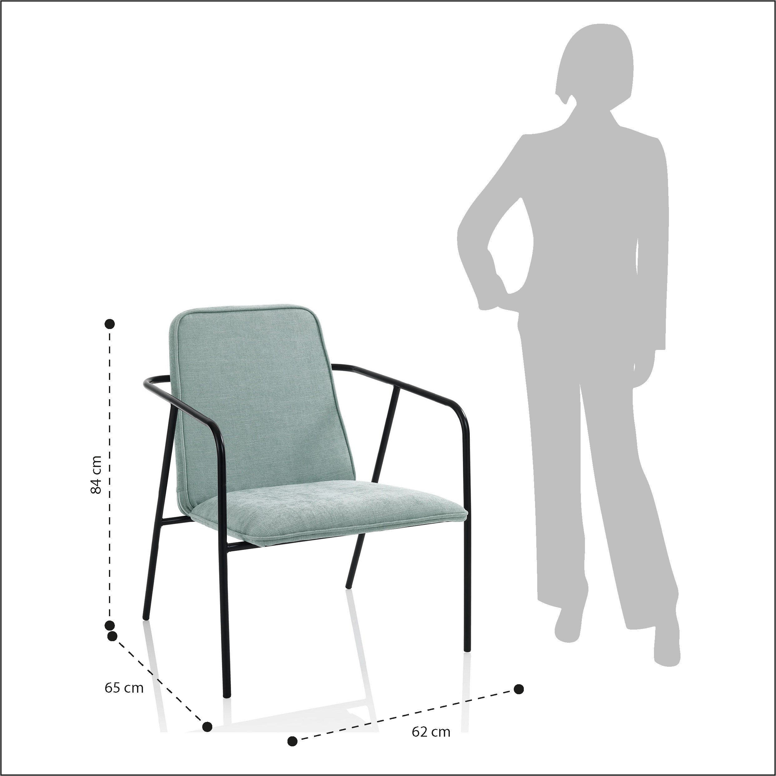 Poltrona MINYA verde menta - 4