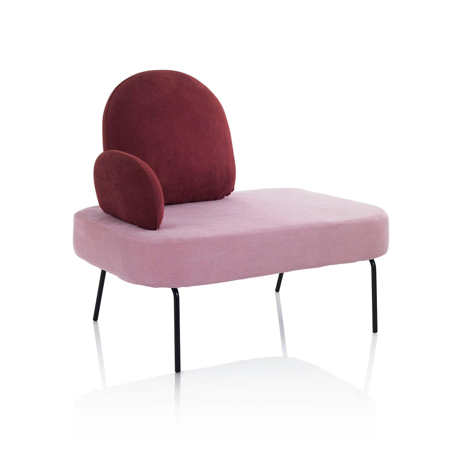 Panca CHESSY rosa/bordeaux