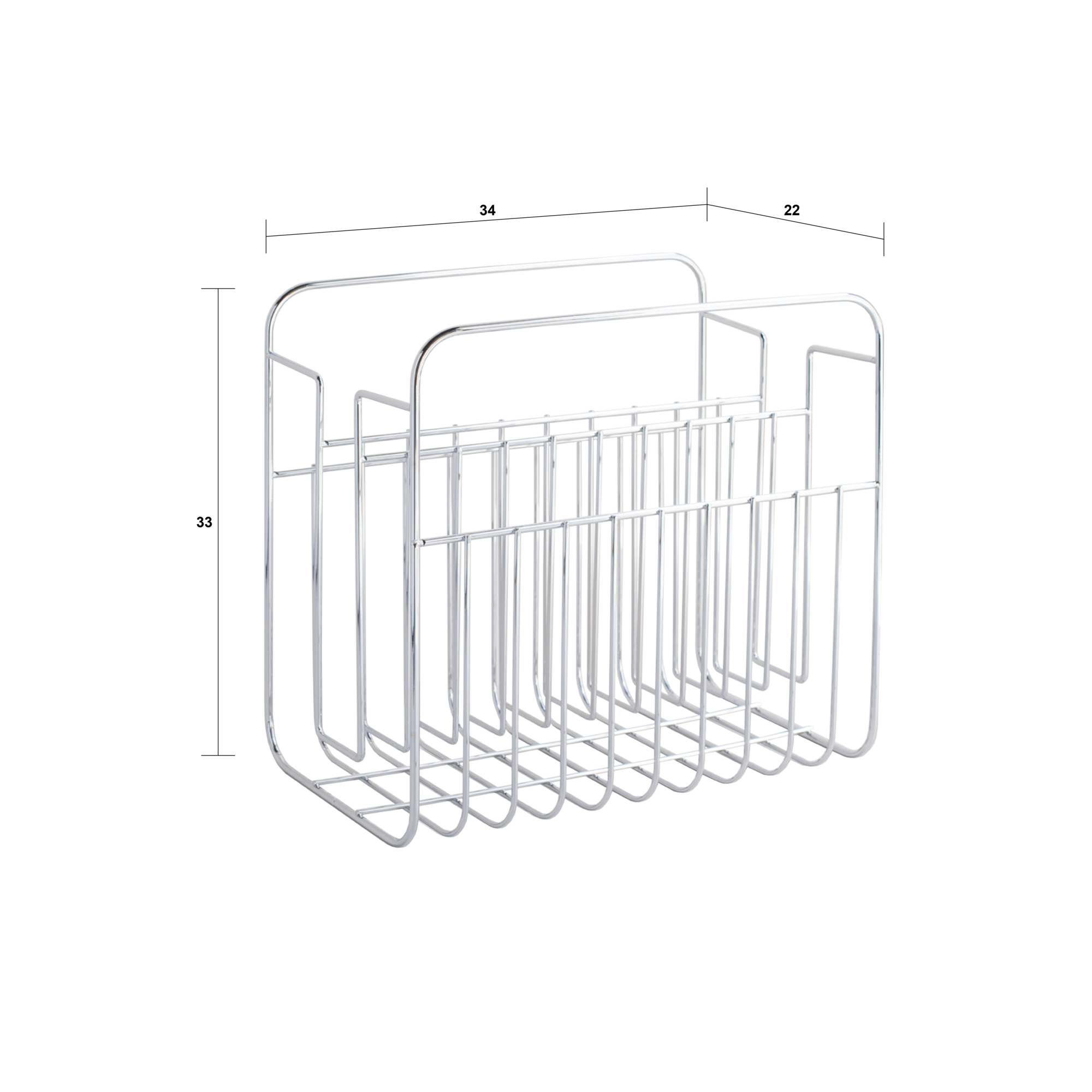 Portariviste HIBI cromato - 3