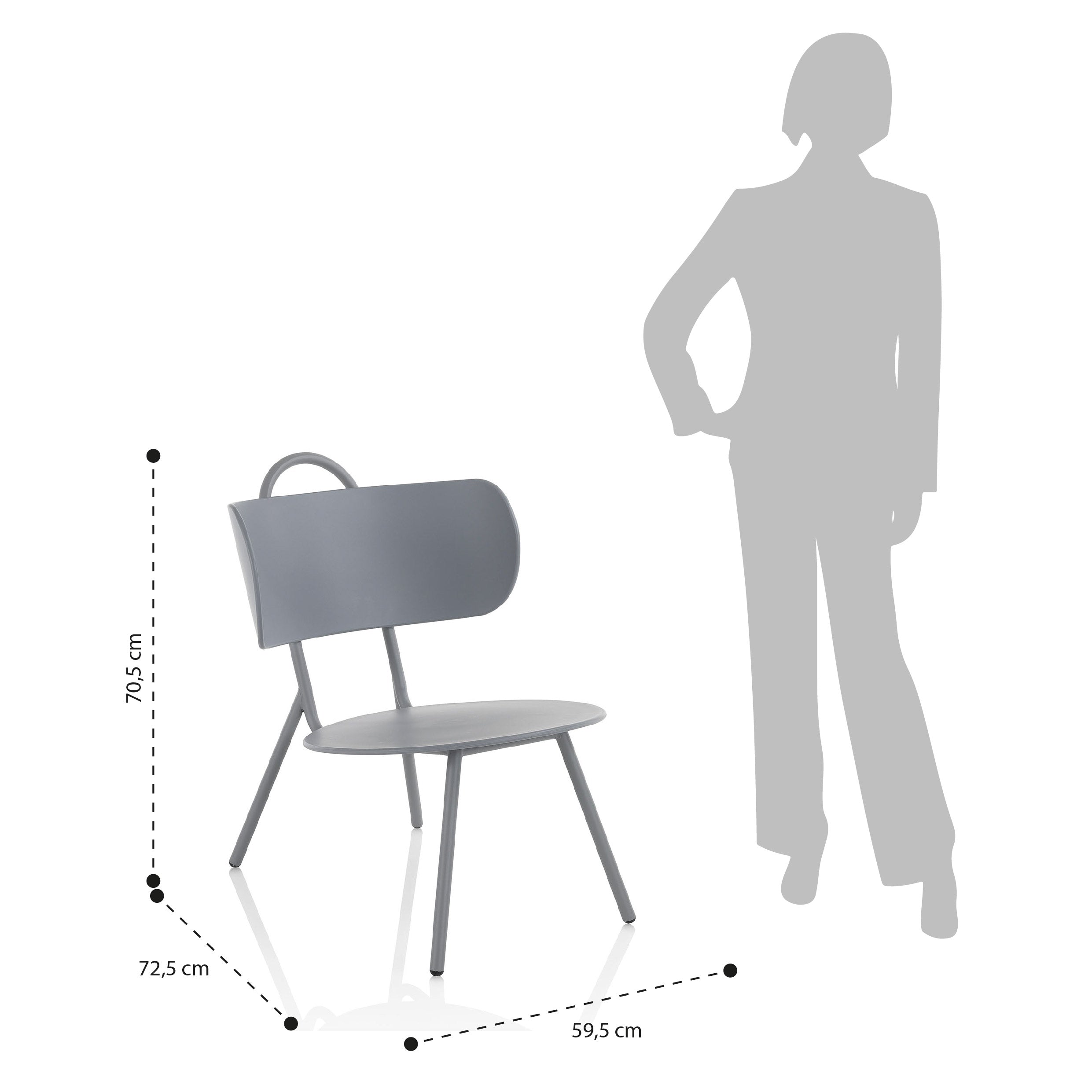 Poltroncina FLERS grigio - 5