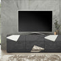 GRIMILDE gray TV stand