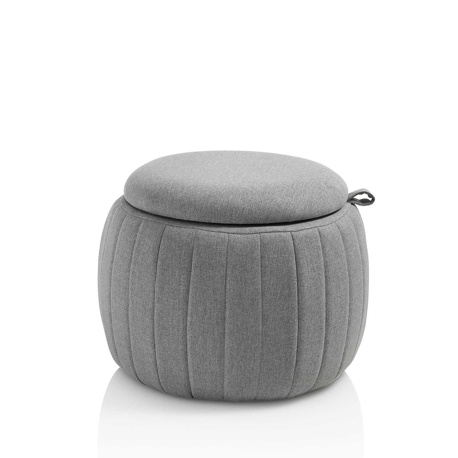 Pouf con contenitore CHRIS grigio