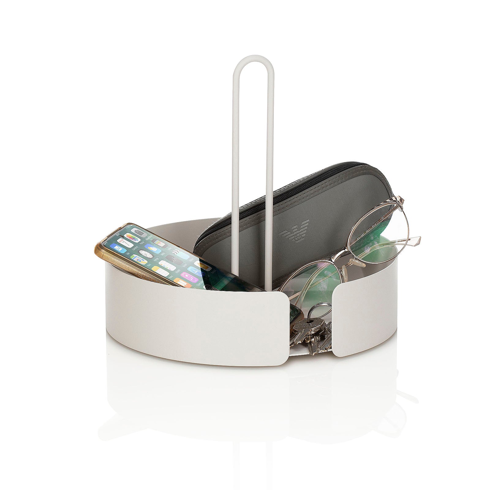 Vassoio rotondo KYO bianco - 4