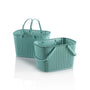 Set 2 cestini portaoggetti con manico MARL blu
