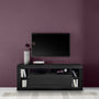 TV stand TIAKI black ash 170cm 1 flap